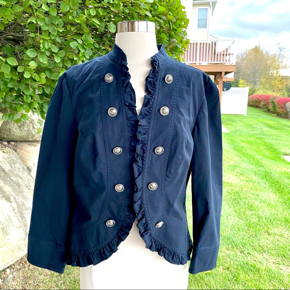 Inc International Navy Military Jacket